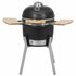 Kamado Barbecue 76 Cm Keramiek 1 Zwart_