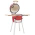 Kamado Barbecue 76 Cm Keramiek 1 Rood_