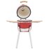 Kamado Barbecue 76 Cm Keramiek 1 Rood_