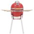 Kamado Barbecue 76 Cm Keramiek 1 Rood_