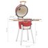 Kamado Barbecue 76 Cm Keramiek 1 Rood_