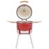 Kamado Barbecue 8 Cm Keramiek 1 Rood_