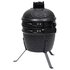 Kamado Barbecue 2-In- 56 Cm Keramiek 1 Zwart_