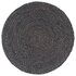 Placemats Rond 38 Cm 4 Donkergrijs Jute_