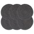 Placemats Rond 38 Cm 6 Donkergrijs Jute_