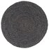 Placemats Rond 38 Cm 6 Donkergrijs Jute_