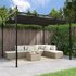 Pergola Met Uitschuifbaar Dak 295X292X230 Kleurig 295 x 292 x 230 cm Antraciet_