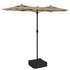 Parasol Dubbel Met Led's 316X240 Cm Taupe_