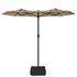 Parasol Dubbel Met Led's 316X240 Cm Taupe_