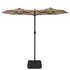 Parasol Dubbel 316X240 Cm Taupe_