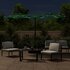 Parasol Dubbel Met Led's 316X240 Cm Groen_