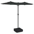 Parasol Dubbel Met Led's 316X240 Cm Kleurig Antraciet_