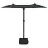 Parasol Dubbel Met Led's 316X240 Cm Kleurig Antraciet_