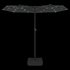 Parasol Dubbel Met Led's 316X240 Cm Kleurig Antraciet_