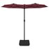 Parasol Dubbel Met Led's 316X240 Cm Bordeaux Rood_