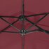 Parasol Dubbel Met Led's 316X240 Cm Bordeaux Rood_