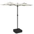 Parasol Dubbel 316X240 Cm Zand Wit_