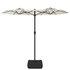 Parasol Dubbel 316X240 Cm Zand Wit_