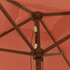 Parasol Met Houten Paal 198X198X231 Cm Kleurig Terracotta_