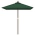 Parasol Met Houten Paal 198X198X231 Cm Groen_