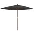 Parasol Met Houten Paal 299X240 Cm Kleurig Antraciet_