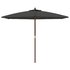 Parasol Met Houten Paal 299X240 Cm Kleurig Antraciet_