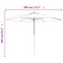 Parasol Met Houten Paal 299X240 Cm Kleurig Antraciet_