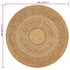 Tapijt Rond Gevlochten Jute 120 cm_