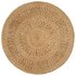 Tapijt Rond Gevlochten Jute 90 cm_