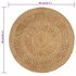 Tapijt Rond Gevlochten Jute 90 cm_