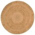 Tapijt Rond Gevlochten Jute 150 cm_