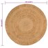 Tapijt Rond Gevlochten Jute 150 cm_