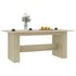 Eettafel 80X90X76 Cm Spaanplaat Kleurig Sonoma eiken_