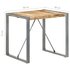 Eettafel Grijs 80 x 80 x 75 cm Ruw mangohout_