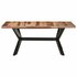 Eettafel Massief Hout Met Honingkleurige Afwerking 180 x 90 x 75 cm_