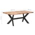 Eettafel Massief Hout Met Honingkleurige Afwerking 180 x 90 x 75 cm_