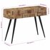 Wandtafel 110X34X80 Cm Massief Gerecycled Teakhout_