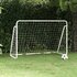 Voetbaldoel Met Net Staal Wit 180 x 90 x 120 cm_