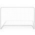 Voetbaldoel Met Net 82X6X22 Cm Staal Wit 1_