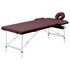 Massagetafel Inklapbaar 2 Zones Aluminum Wijnpaars_