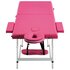 Massagetafel Inklapbaar 2 Zones Aluminum Roze_