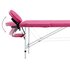 Massagetafel Inklapbaar 2 Zones Aluminum Roze_