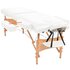 Massagetafel 10 Cm Dik 2 Zones Inklapbaar Wit_