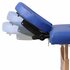 Inklapbare Massagetafel 4 Zones Met Houten Frame () Blauw_