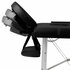 Inklapbare Massagetafel 3 Zones Met Aluminium Frame () Zwart_