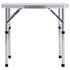 Campingtafel Inklapbaar 60X45 Cm Aluminium Wit_