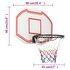 Basketbalbord Polyetheen 90 x 60 x 2 cm Wit_