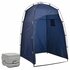 Kampeertoilet Met Tent Draagbaar 10 + 10 L Blauw_