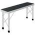 Campingtafel Inklapbaar Met 2 Banken Aluminium Grijs_