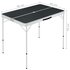 Campingtafel Inklapbaar Met 2 Banken Aluminium Grijs_